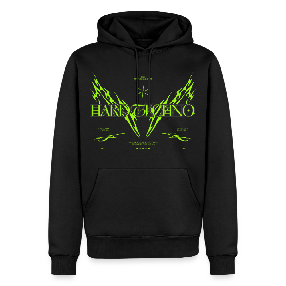 Blazing Cyber Sigil - Premium Hoodie - black