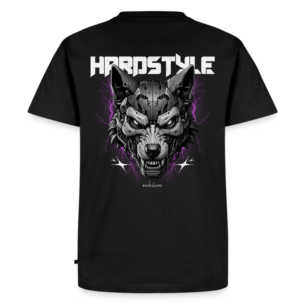 Hardstyle Mecha Wolf - Premium T-Shirt - black