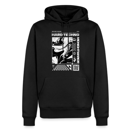 Swirl My Techno - Premium Hoodie - black