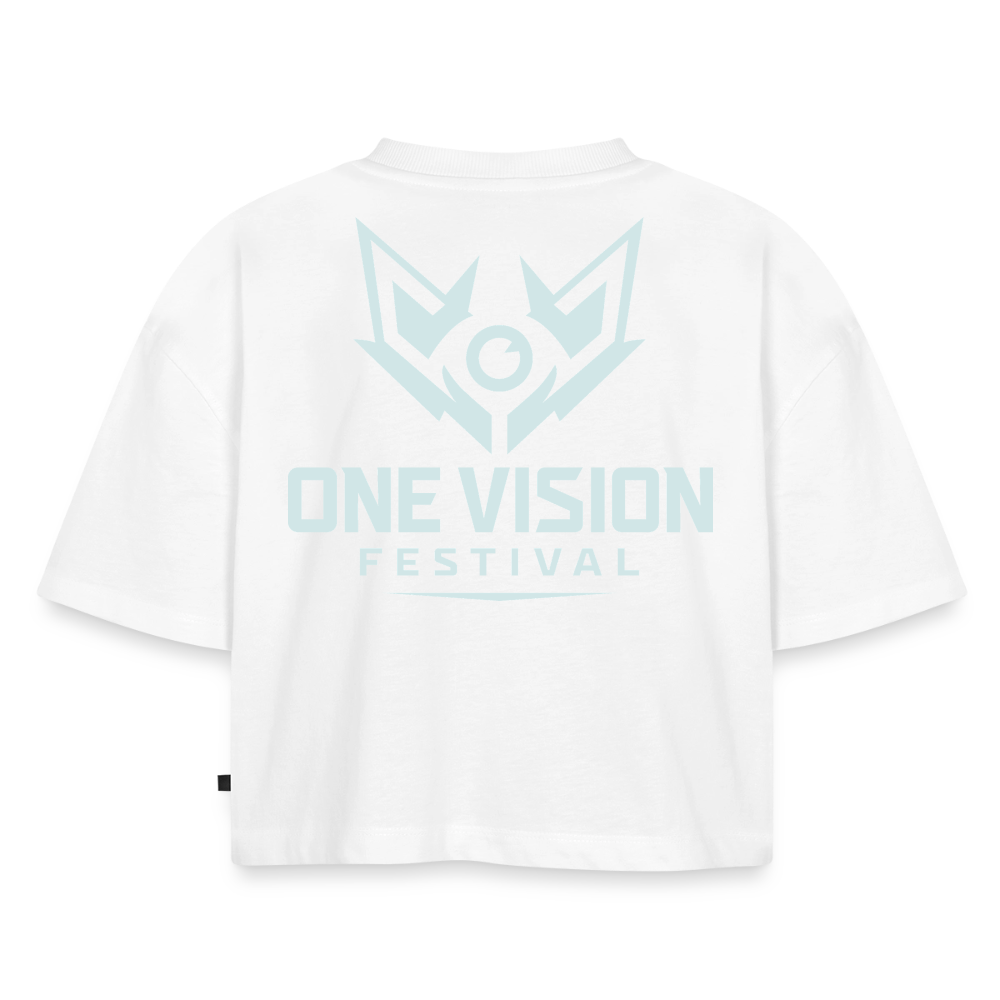 OVF - Women’s Cropped T-Shirt - LB White - white