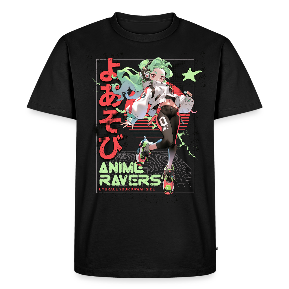 Anime Ravers - Premium T-Shirt - black