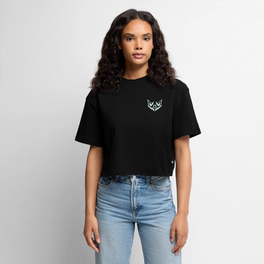 OVF - Women’s Cropped T-Shirt - LB Black - black
