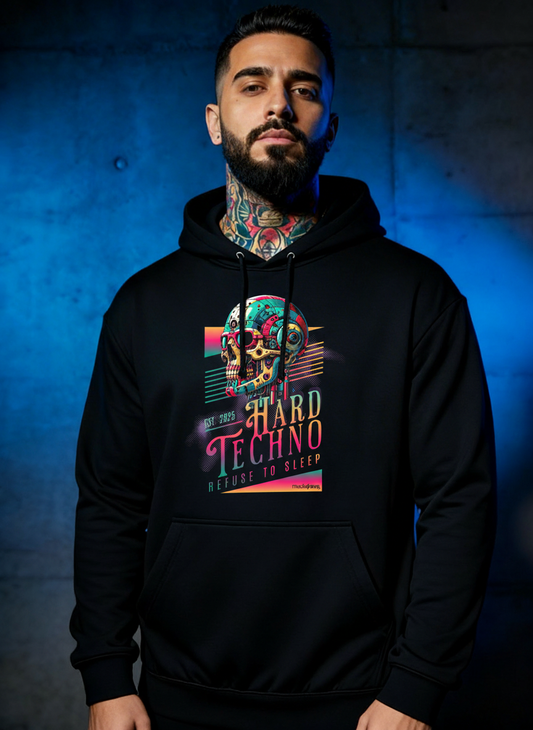 Hard Techno Skull - Premium Hoodie