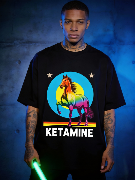 Ketamine Rainbow Horse - Premium T-Shirt