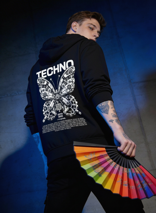 Techno Butterfly - Premium Hoodie