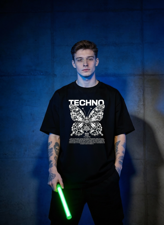 Techno Butterfly - Premium T-Shirt