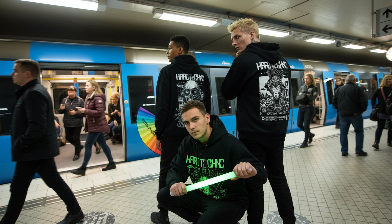 Hard Techno Hoodies