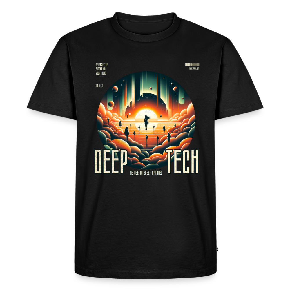 Deep Tech Circle - Premium T-Shirt - black