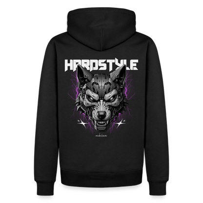 Hardstyle Mecha Wolf - Premium Hoodie - black