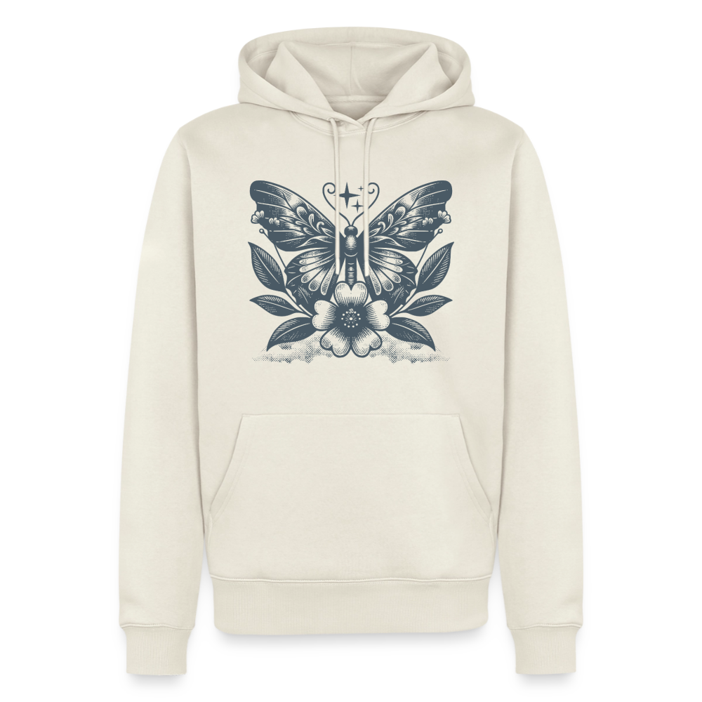 Butterfly Om - Premium Hoodie - off white