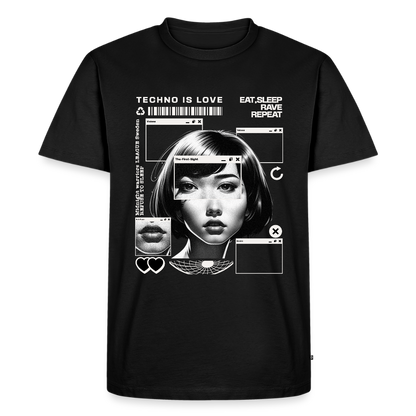 Techno is Love - Premium T-Shirt - black