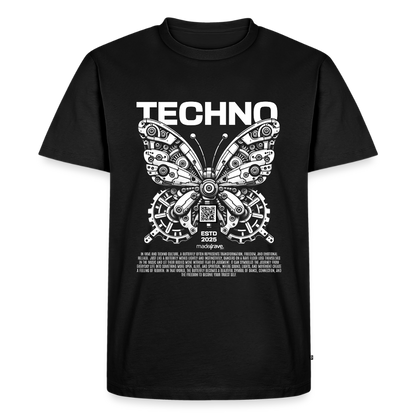 Techno Butterfly - Premium T-Shirt - black