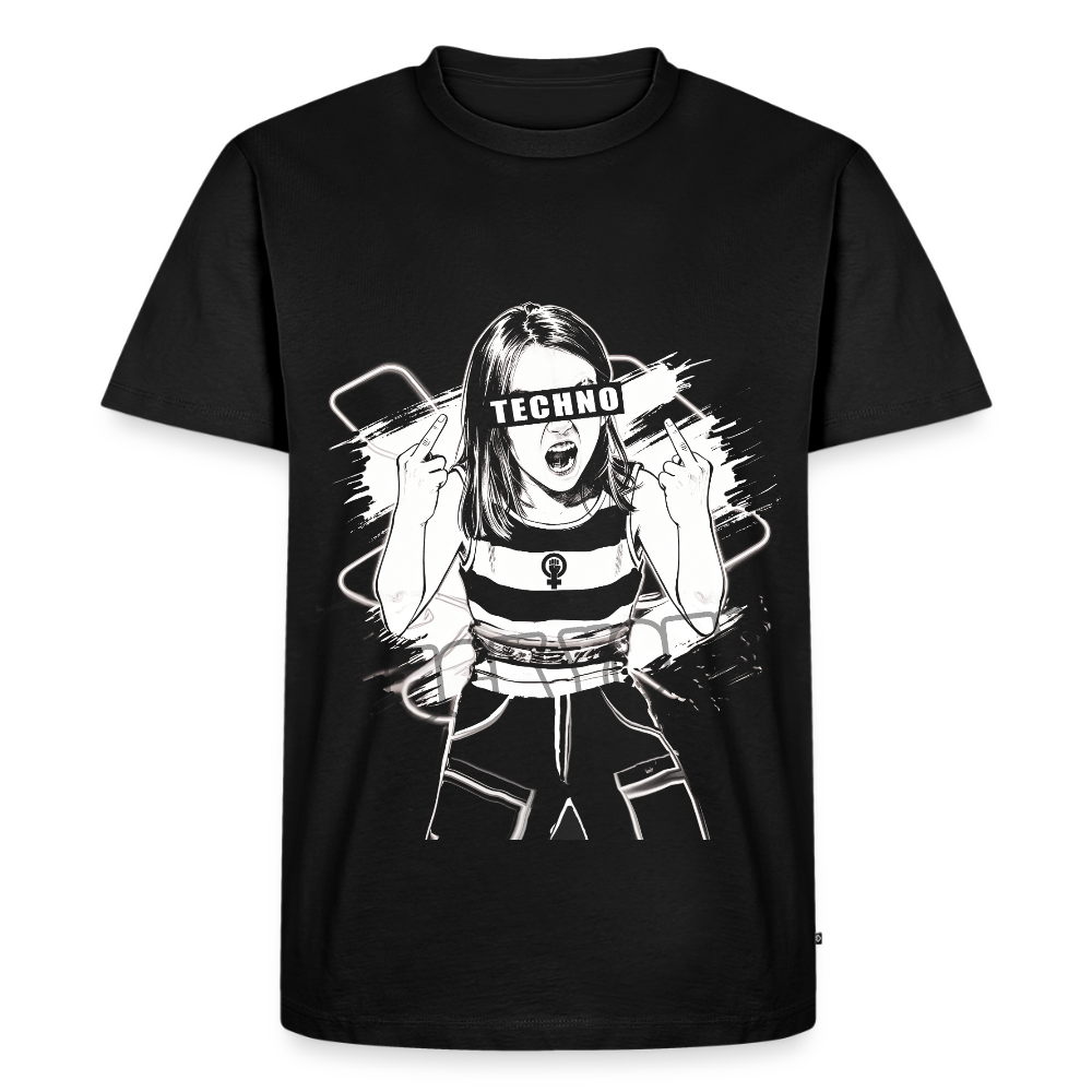 F Techno - Premium T-Shirt - black
