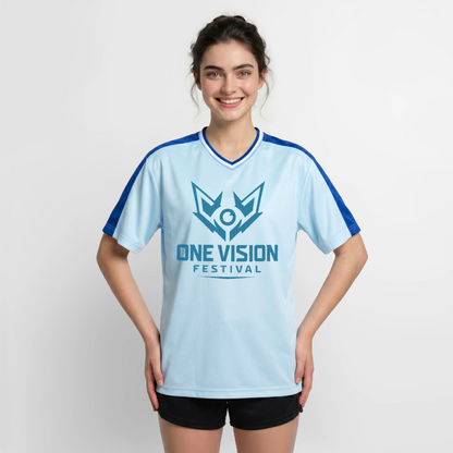 OVF - Mesh T-Shirt - DB Blue - light blue/dark blue