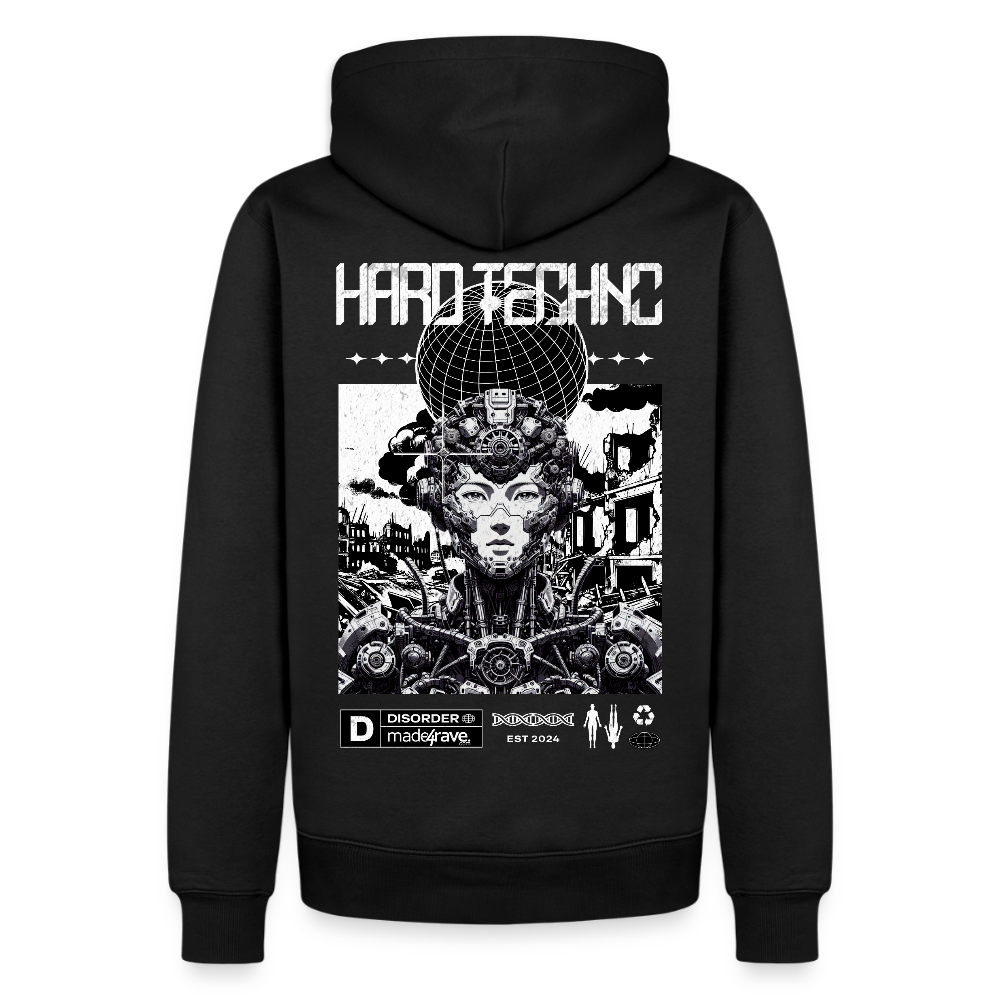 Hard Life Techno - Premium Hoodie - black