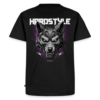 Hardstyle Mecha Wolf - Premium T-Shirt - black