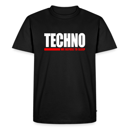 Techno Refuse To Sleep - Premium T-Shirt - black
