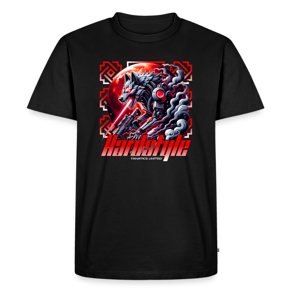 Hardstyle Cyberwolf - Premium T-Shirt - black
