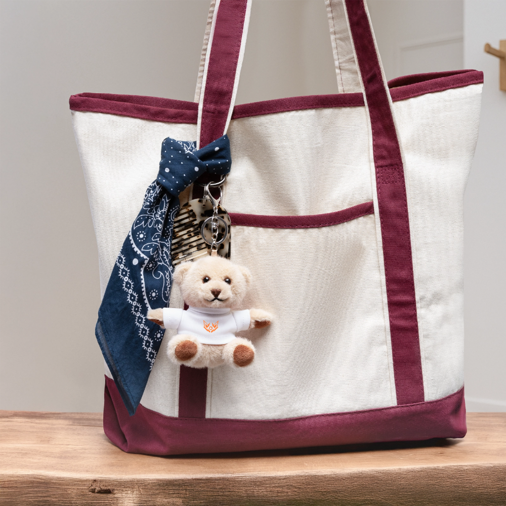 OVF - Teddy Keyring - white