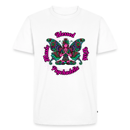 Blessed With Psychedelic - Premium T-Shirt - white