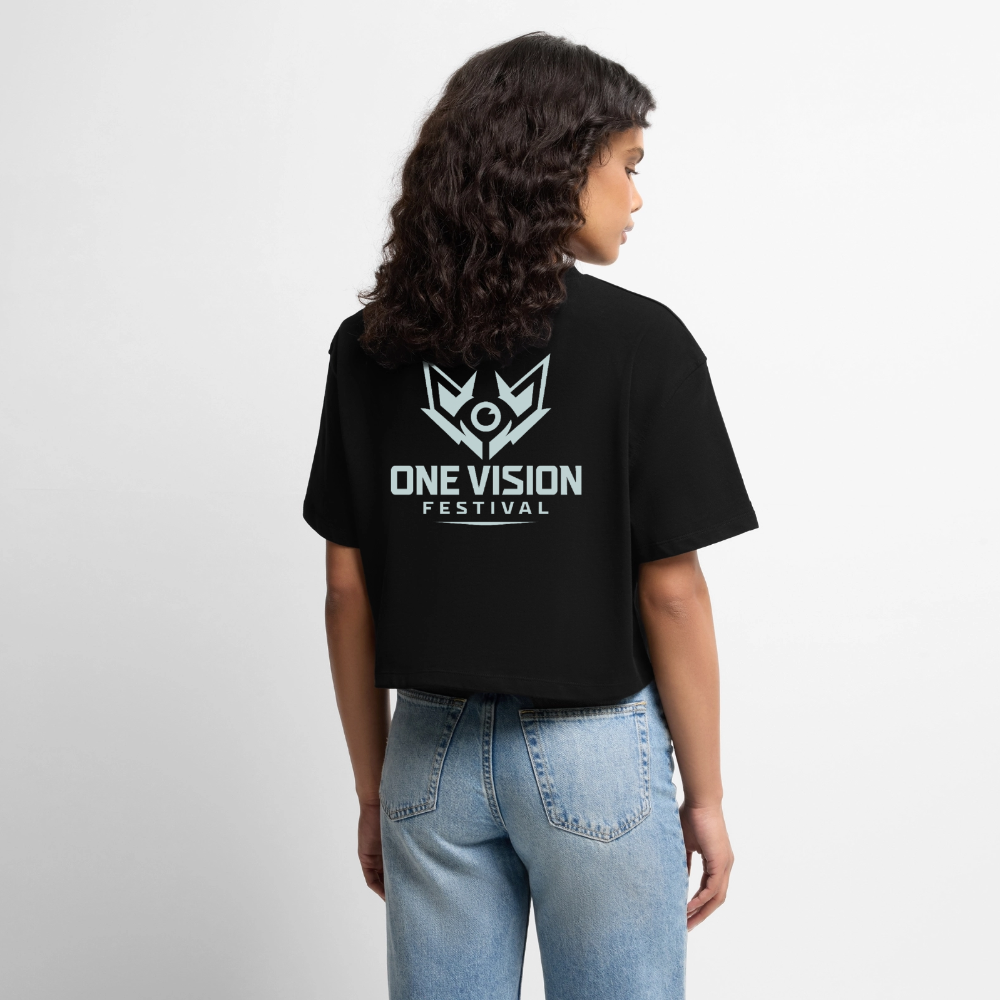 OVF - Women’s Cropped T-Shirt - LB Black - black