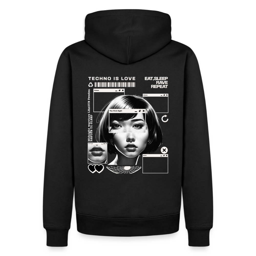 Techno is Love - Premium Hoodie - black