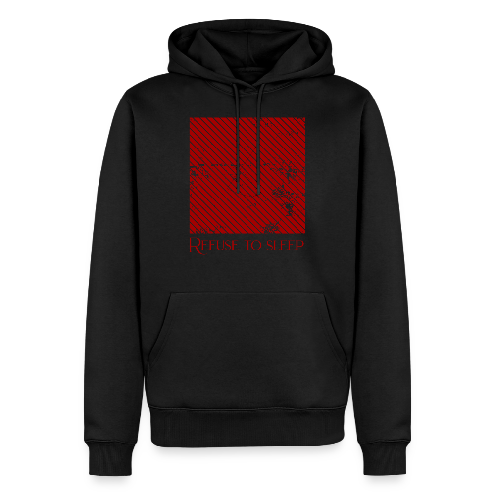 Refuse to Sleep Red - Premium Hoodie - black