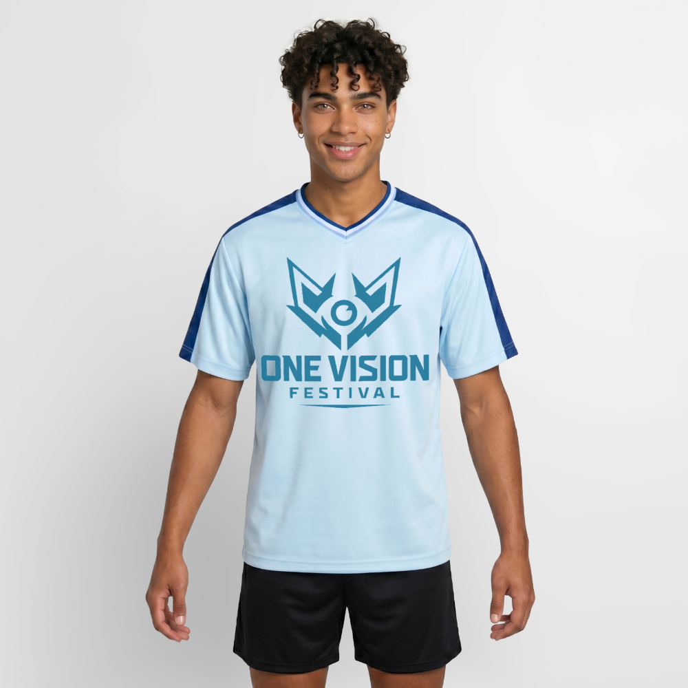 OVF - Mesh T-Shirt - DB Blue - light blue/dark blue