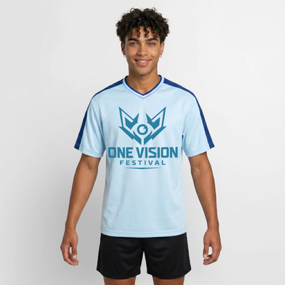 OVF - Mesh T-Shirt - DB Blue - light blue/dark blue