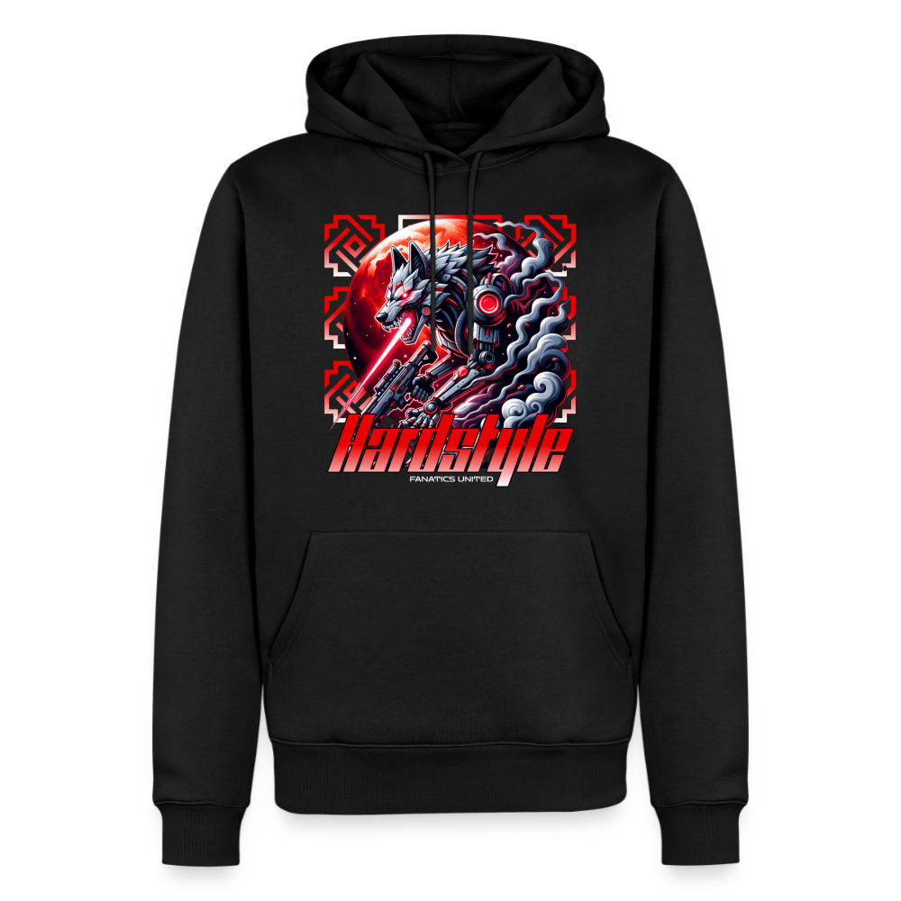 Hardstyle Cyberwolf - Premium Hoodie - black