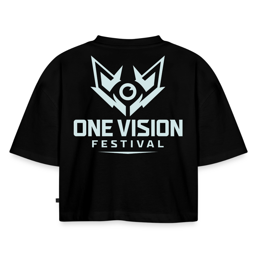 OVF - Women’s Cropped T-Shirt - LB Black - black