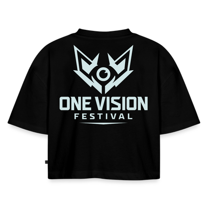 OVF - Women’s Cropped T-Shirt - LB Black - black