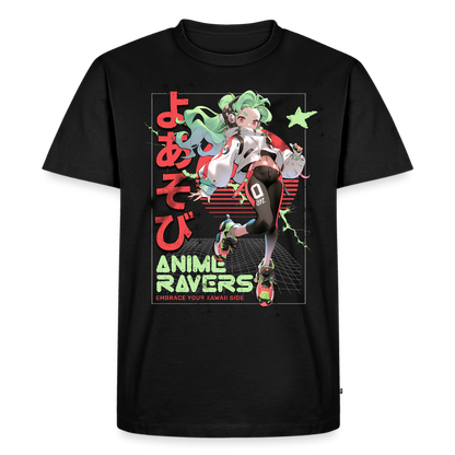 Anime Ravers - Premium T-Shirt - black