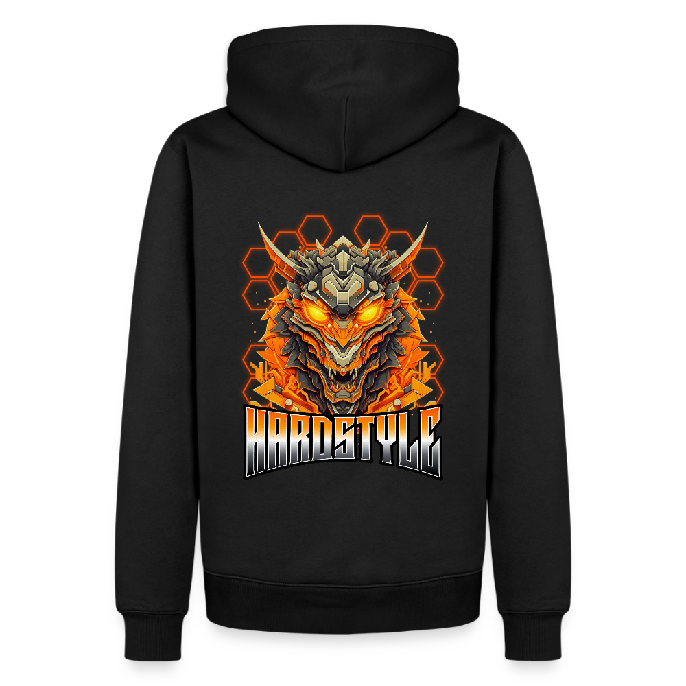 Hardstyle Mecha Dragon - Premium Hoodie - black