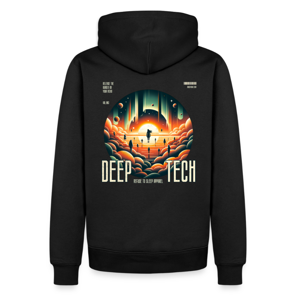 Deep Tech Circle - Premium Hoodie - black