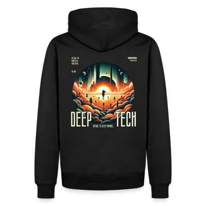Deep Tech Circle - Premium Hoodie - black