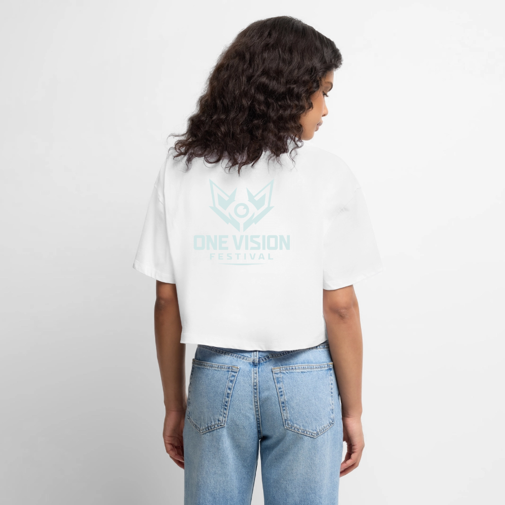 OVF - Women’s Cropped T-Shirt - LB White - white