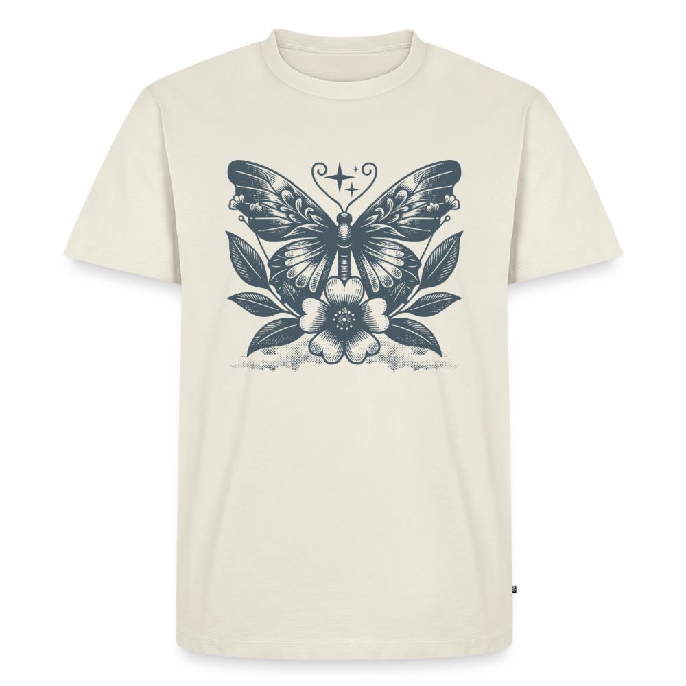 Butterfly Om - Premium T-Shirt - off white