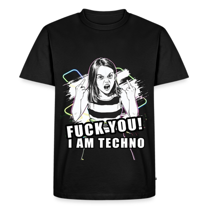 I Am Techno - Premium T-Shirt - black