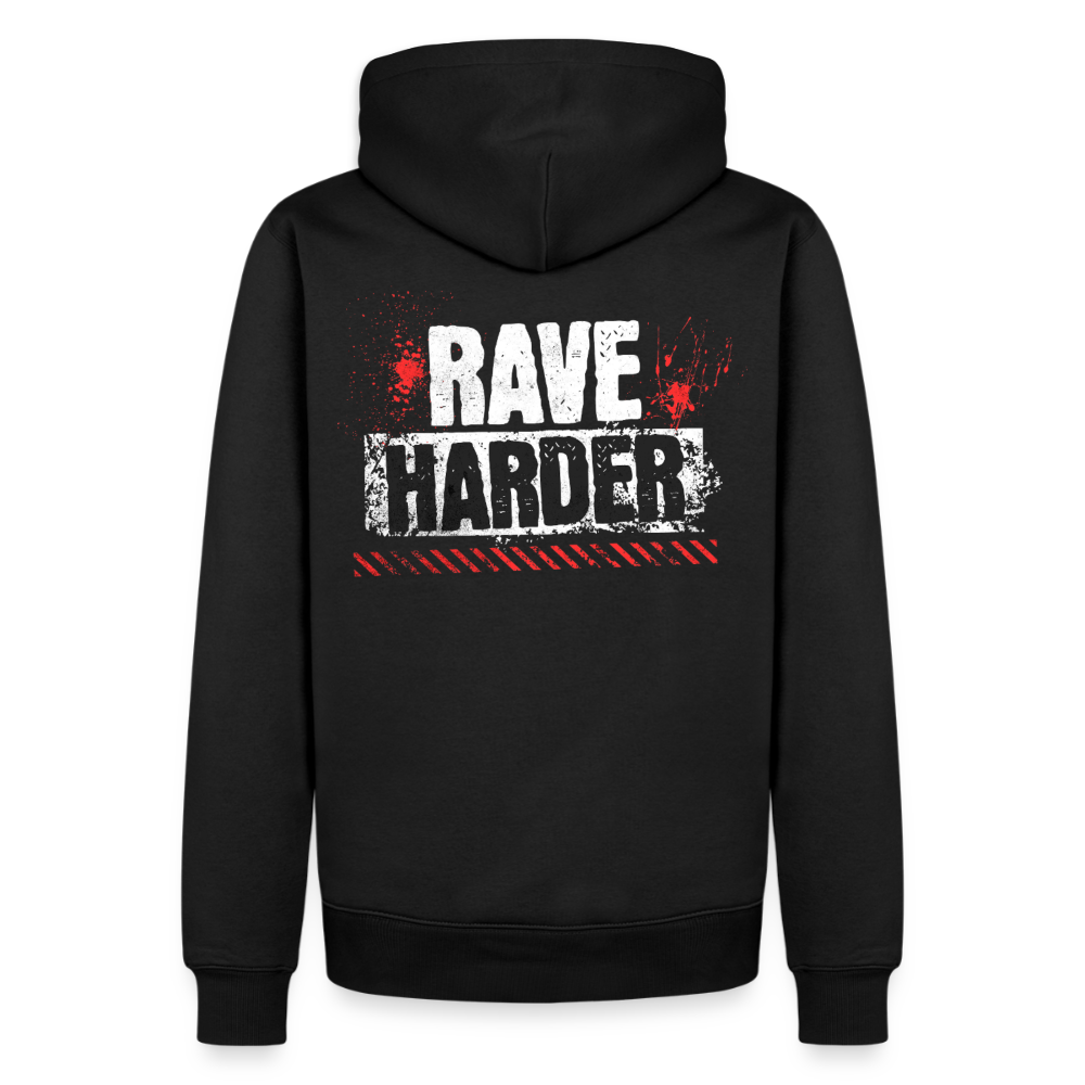 Rave Harder - Premium Hoodie - black