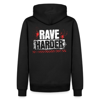Rave Harder - Premium Hoodie - black