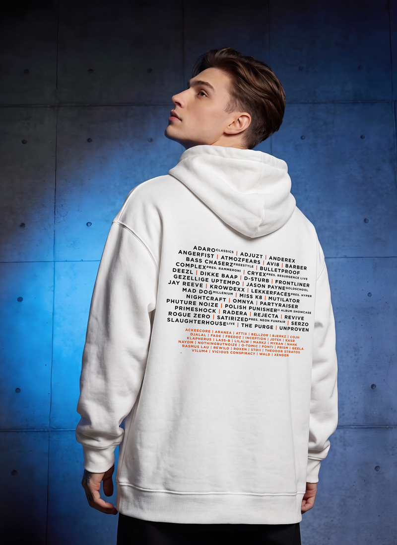 OVF - Oversized Lineup Hoodie - DO  White