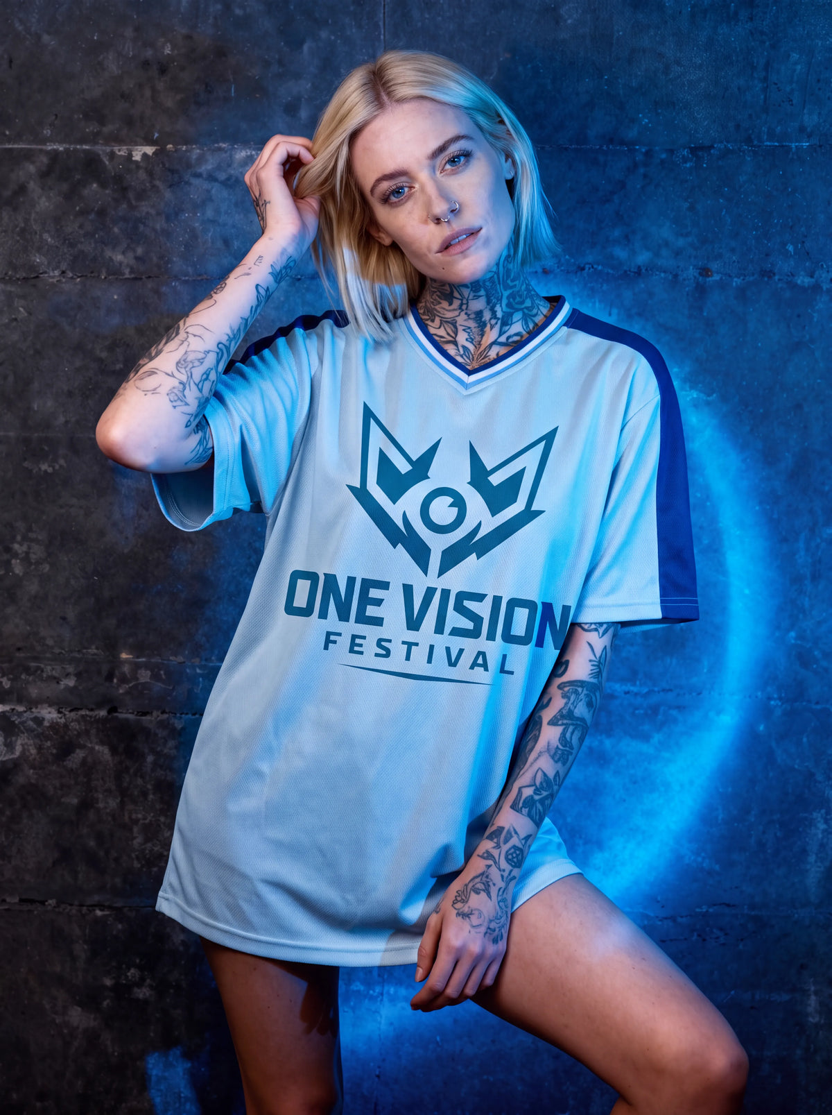 OVF - Mesh T-Shirt - DB Blue
