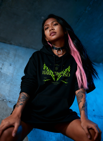 Blazing Cyber Sigil - Premium Hoodie
