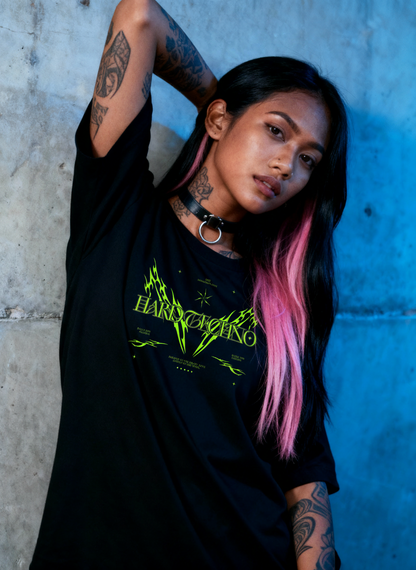 Blazing Cyber Sigil - Premium T-Shirt