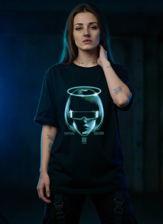 Futuristic Head - Premium T-Shirt