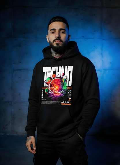 Galaxy Techno - Premium Hoodie