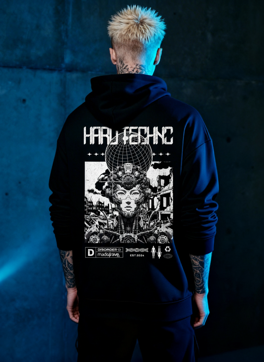 Hard Life Techno - Premium Hoodie