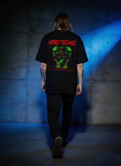 Hard Techno Faces - Premium T-Shirt