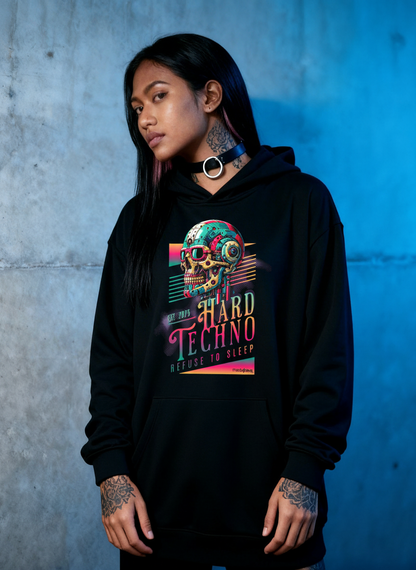 Hard Techno Skull - Premium Hoodie